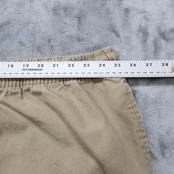Vintage Reebok Shorts Mens 4XL Tan Khaki Cotton Cargo Pull On Casual Outdoors - Picture 5 of 9